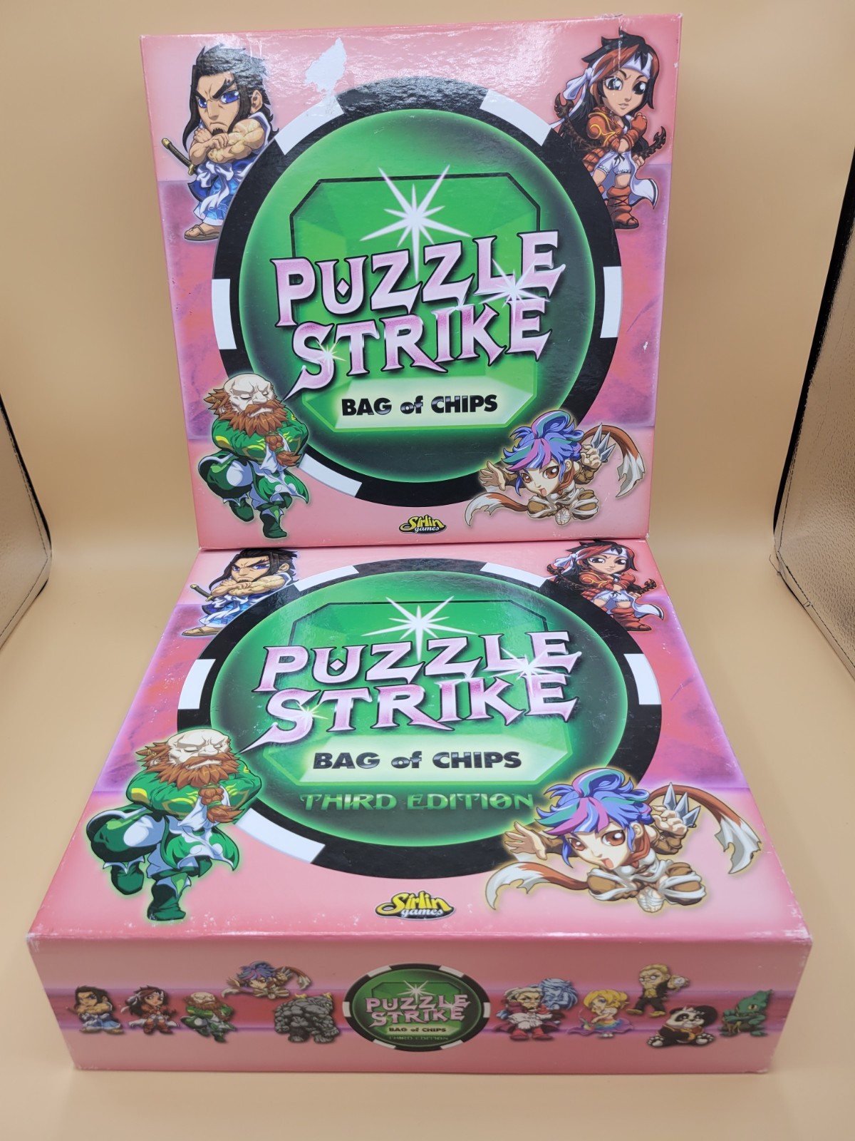 Puzzle Strike: Bag of Chips and upgrade pack by Sirlin 2nd And 3rd Set Used Read