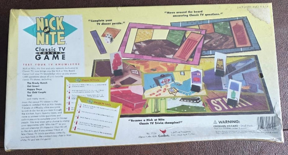 NICK at NITE Classic TV Trivia Game 1996 new factory sealed