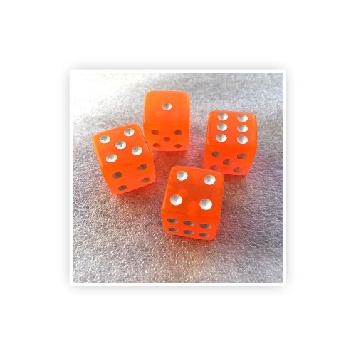 Tumblin Dice Extra Cubes – Yellow – Orange – 4 Each (15mm)