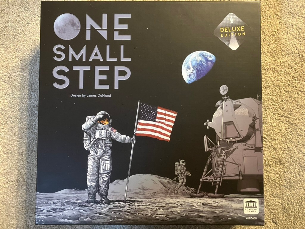 One Small Step Deluxe Edition, Space Race board game, Complete, Sleeved