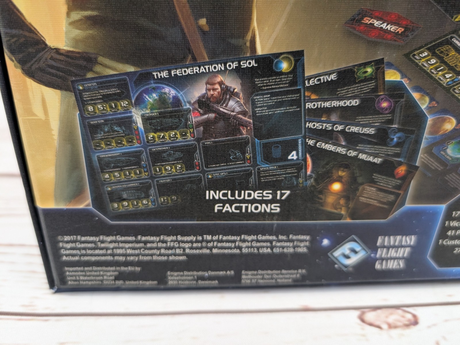 Twilight Imperium Fourth Edition Fantasy Flight Space 4X Board Game Unpunched