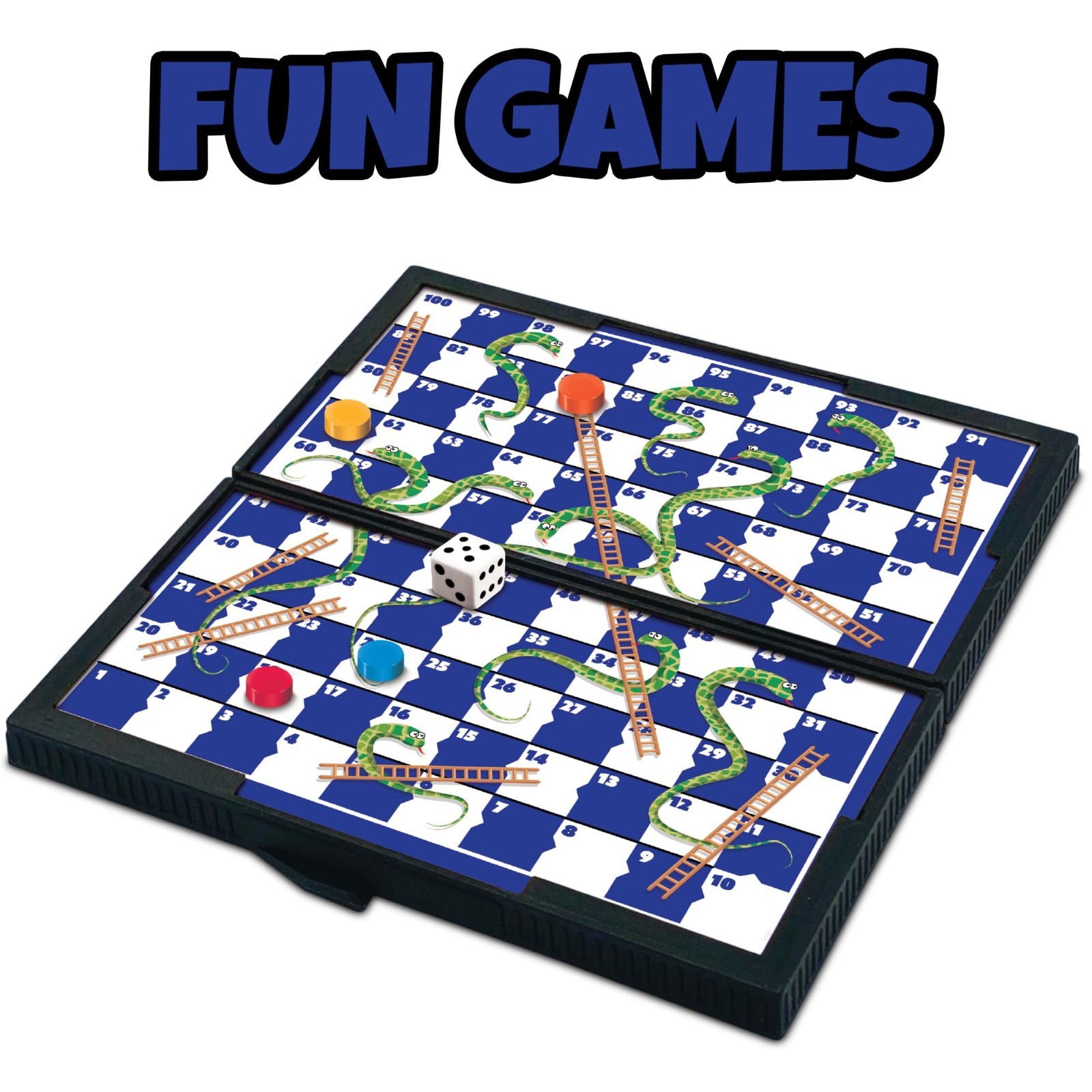 Magnetic Travel Games for Kids – 12 Retro Compact Board Games, Perfect for Road