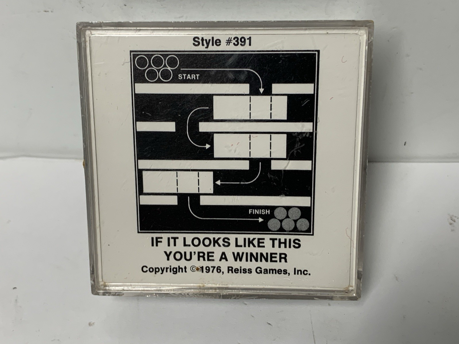 Vintage Reiss Games (Lot Of 2) Handheld Games, #391/396, 1976 Brainteaser Puzzle