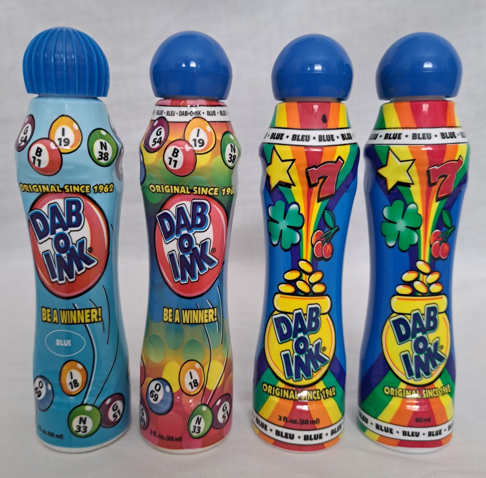 Dab-O-Ink Bingo Marker Daubers / Dabbers Card Marker Blue 3 fl oz Made in USA