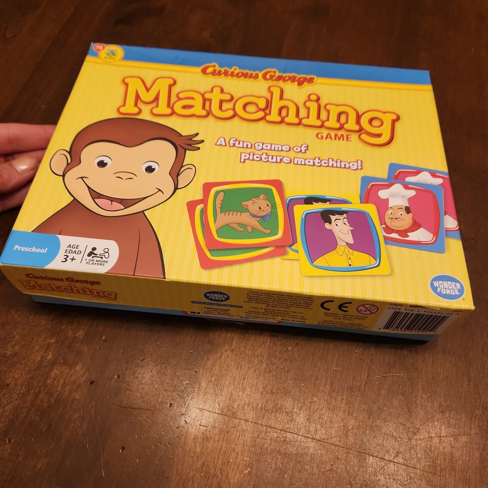Curious George Matching Game – 2010 – Wonder Forge – Complete