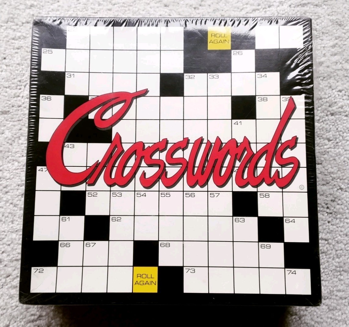 Vintage CROSSWORDS Board Game 1988 J.R.S. Games Inc. NYHT Approved *Sealed NIB