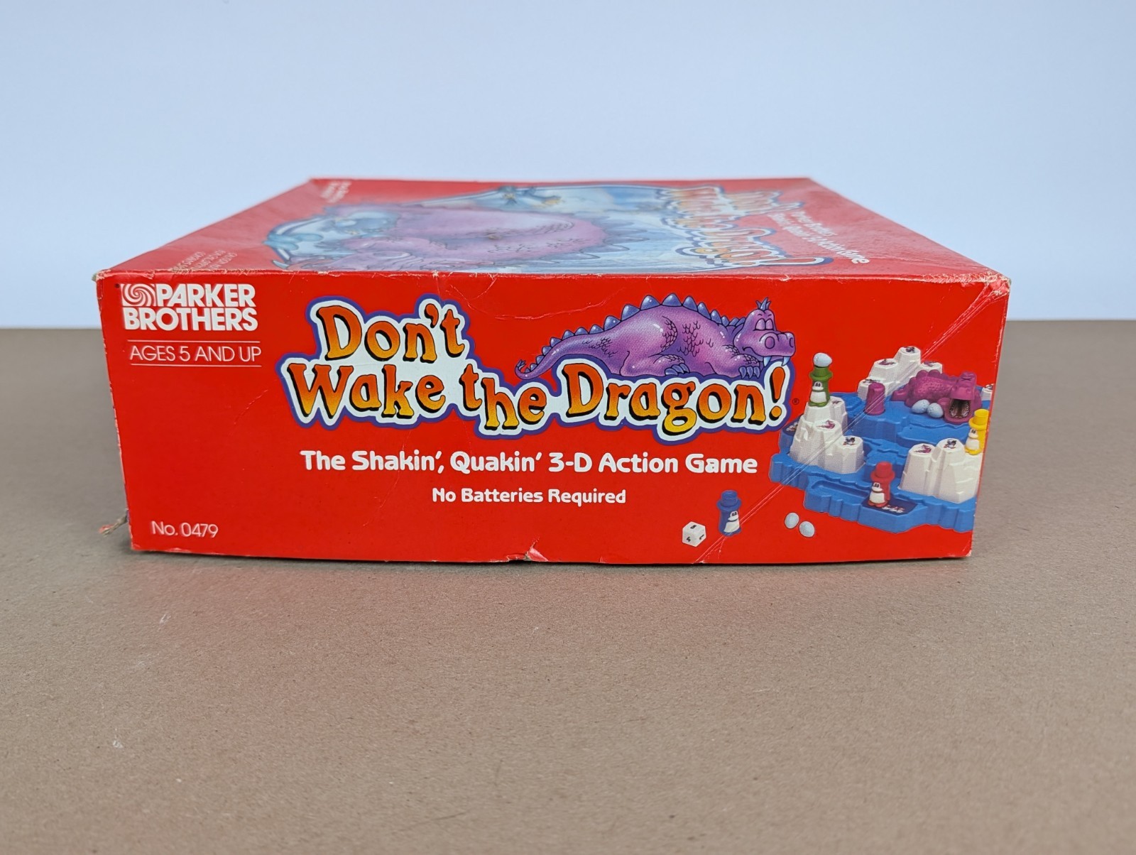 Vintage 1986 Don’t Wake the Dragon 3D Board Game Parker Brothers COMPLETE WORKS!