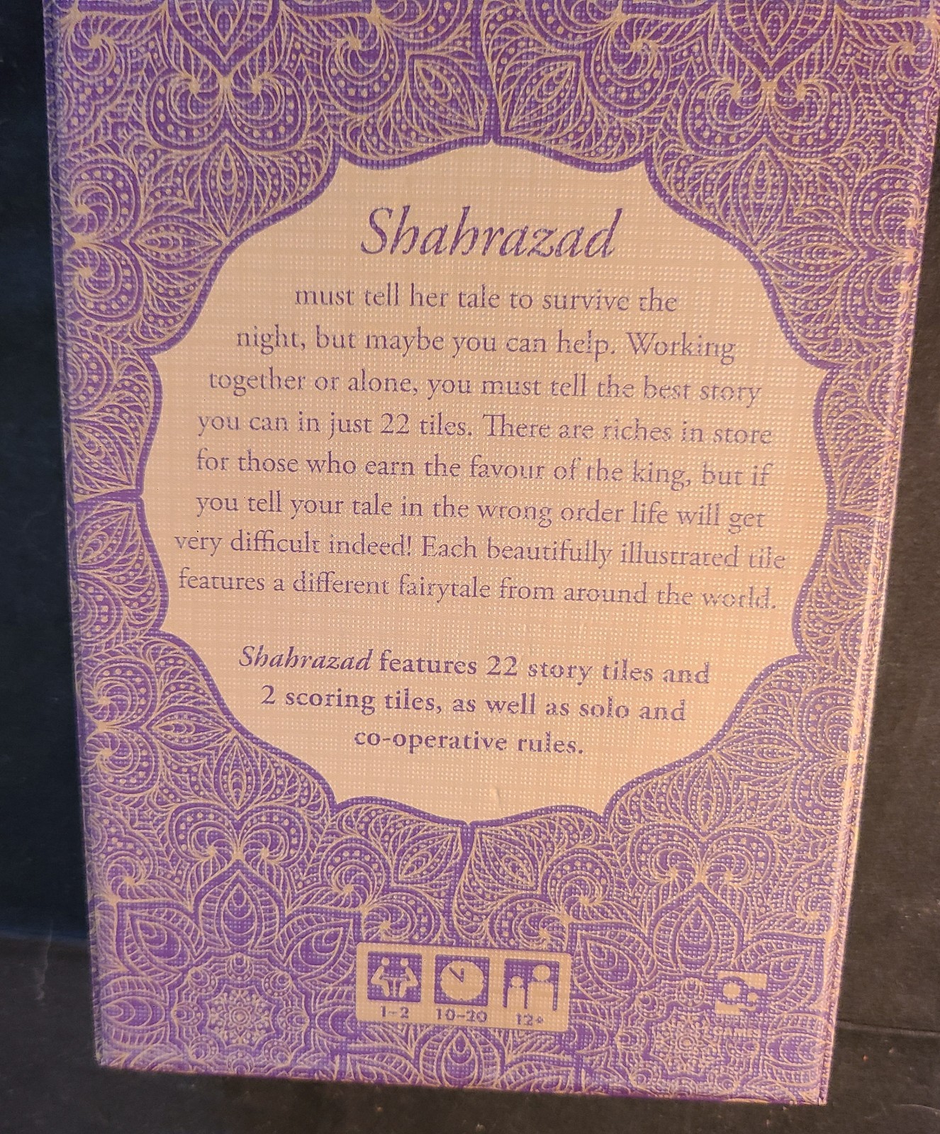 Shahrazad Card Game By Yuo, For 1 to 2 Players, Excellent Condition