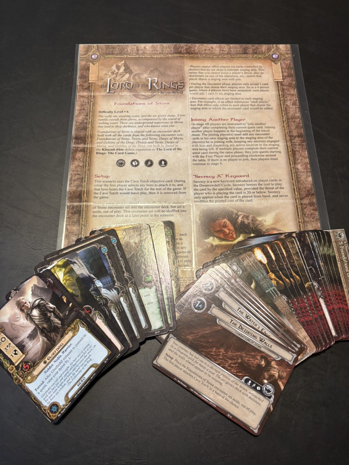 Lord of the Rings LCG – Complete Dwarrowdelf Cycle, Expansion + 6 APs
