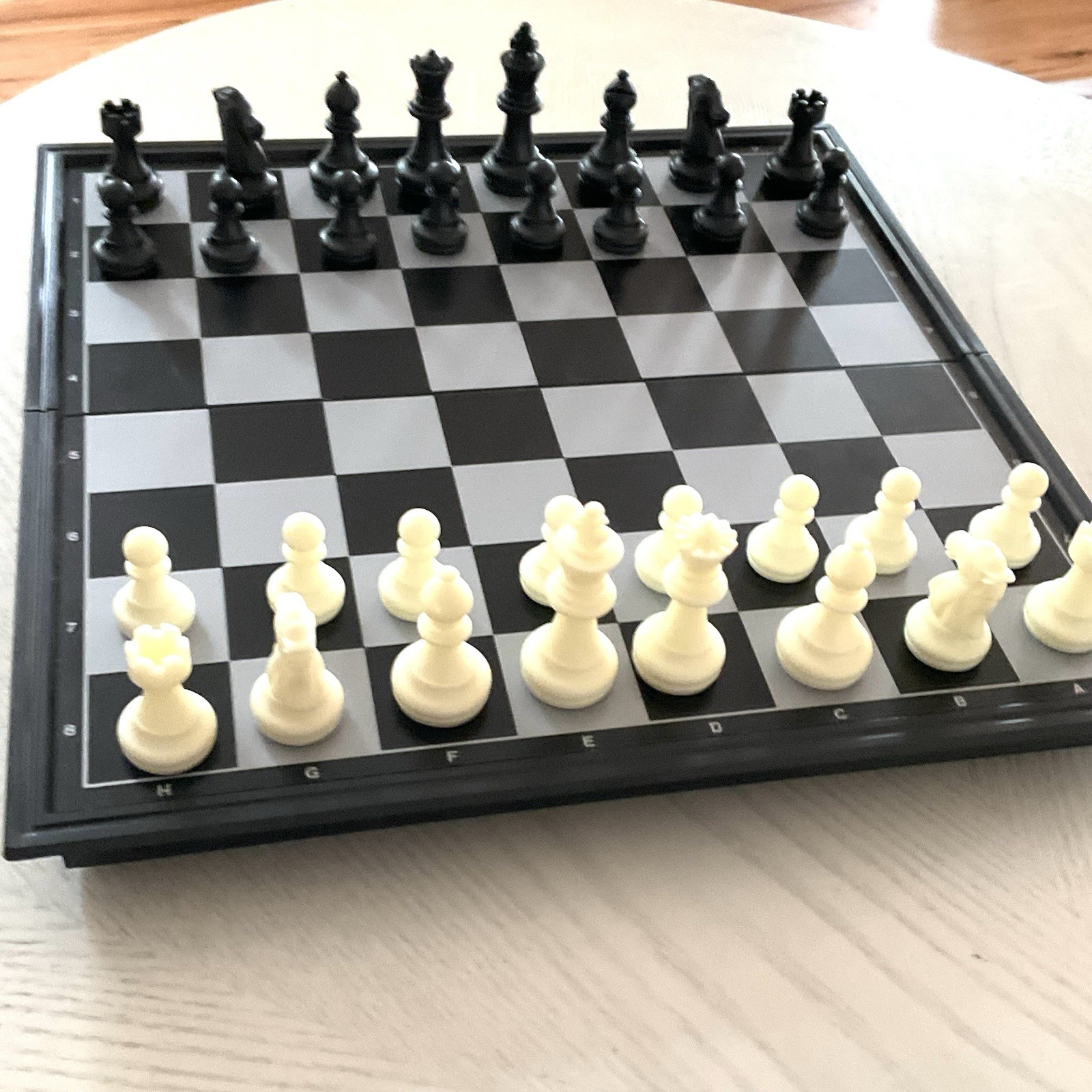 Travel Chess Board Set Magnetic Pieces & Board QuadPro Brain Games to Go