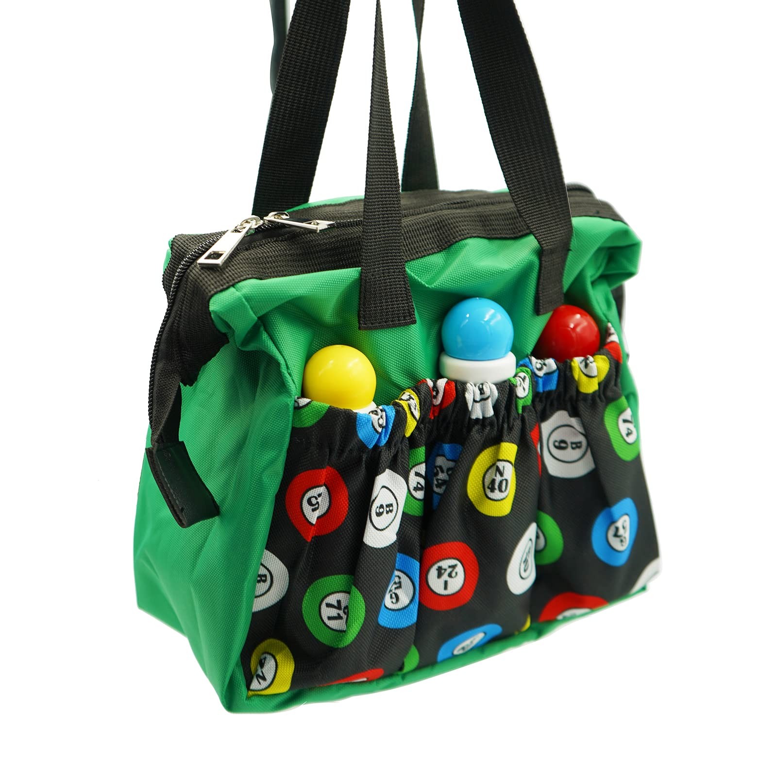 Yuanhe Bingo Dauber Bags with 6 Pockets Green Tote Bag …