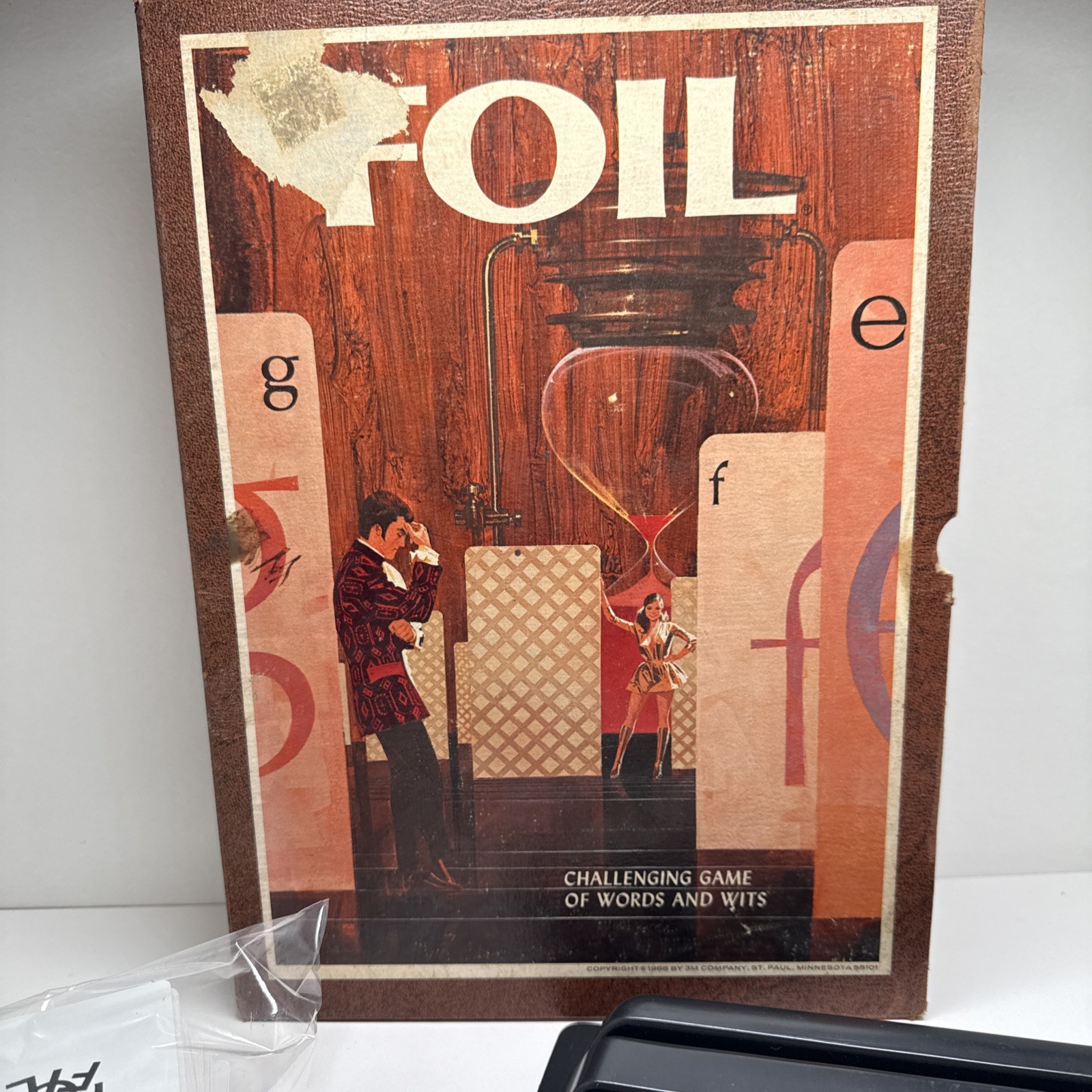 FOIL 1971 MCM Challenging game of words and wits Board Game