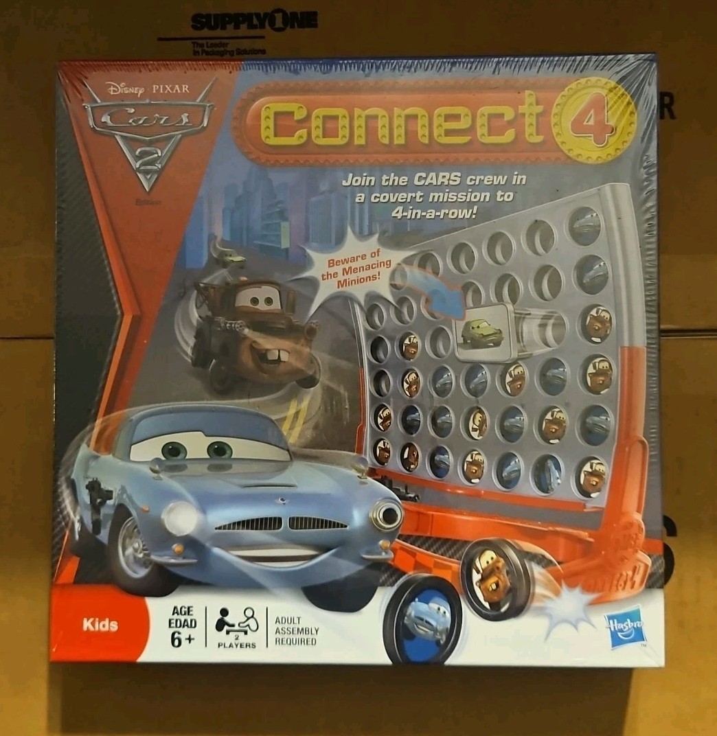 Hasbro Disney Pixar Cars 2 Connect 4 Game (sealed) BRAND NEW RARE