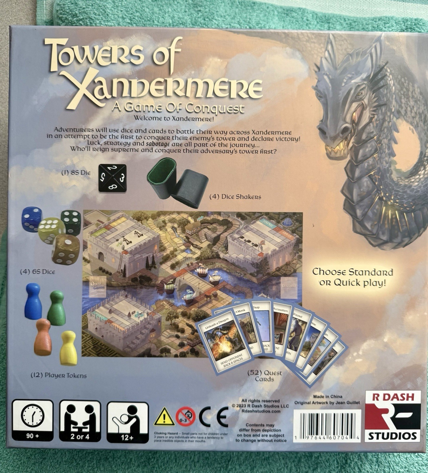 Towers of Xandermere. A Game of Conquest. 2 to 4 Players. Strategy and Tactical.