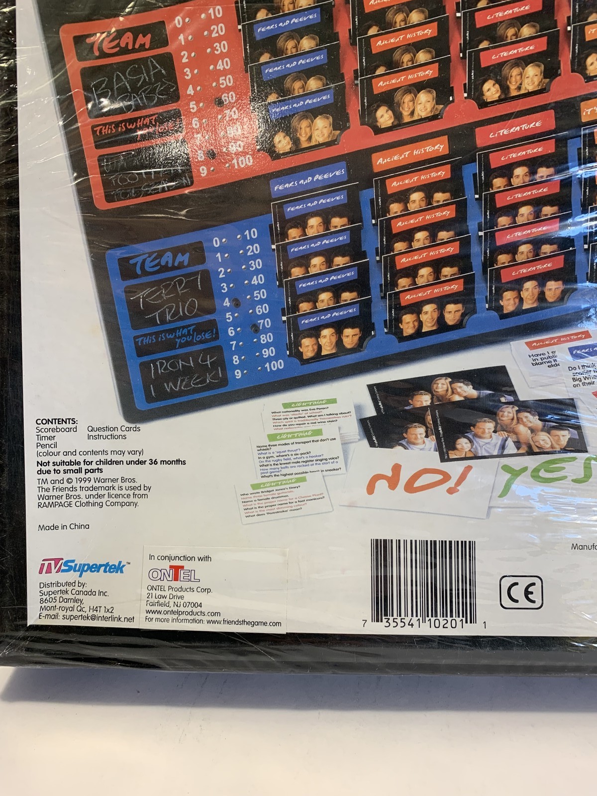 NEW SEALED Friends TV Show Board Game Trivia Party Game Ages 10+ Supertek