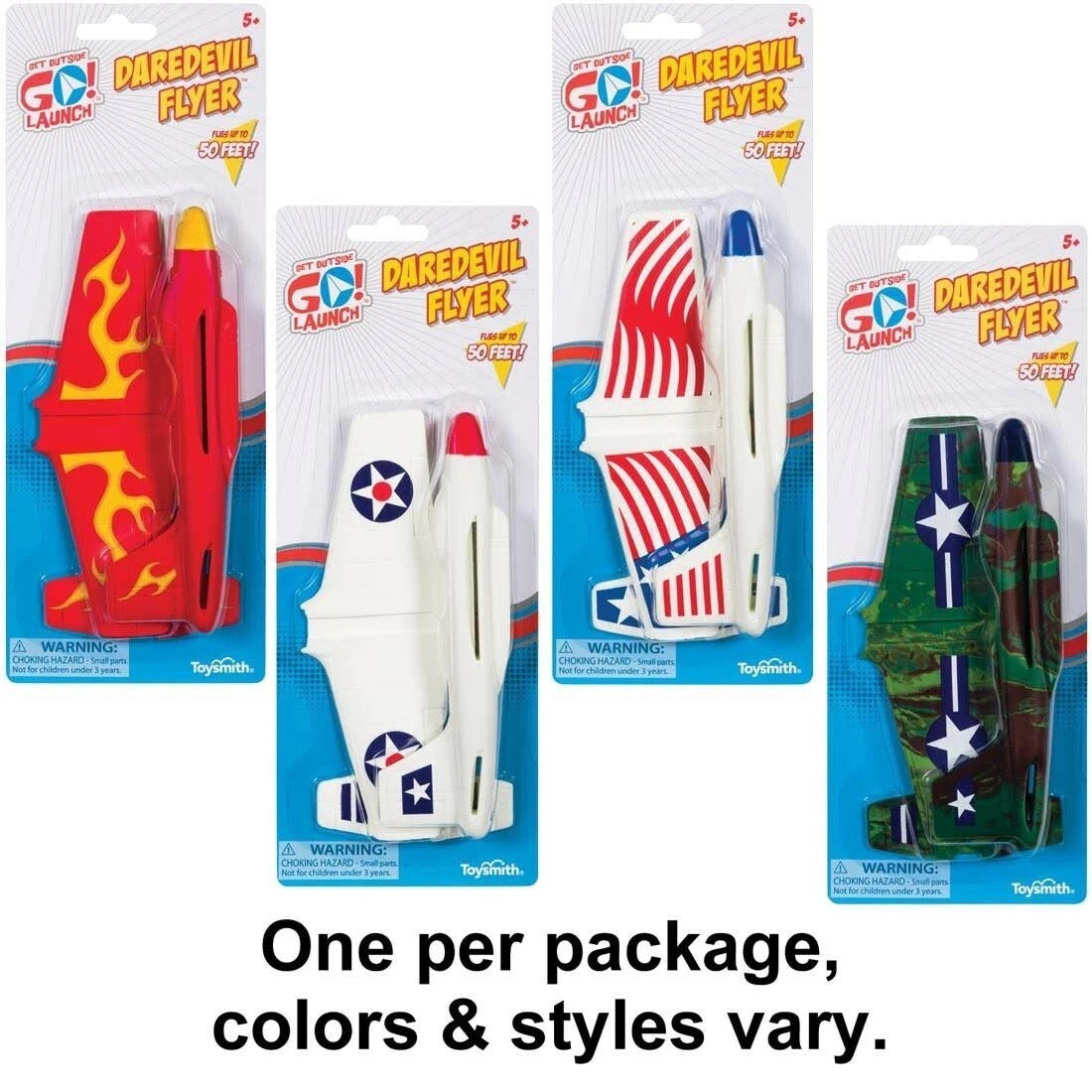 Daredevil Flyer – Flies Up To 50 Feet! – (Colors and Designs Vary)