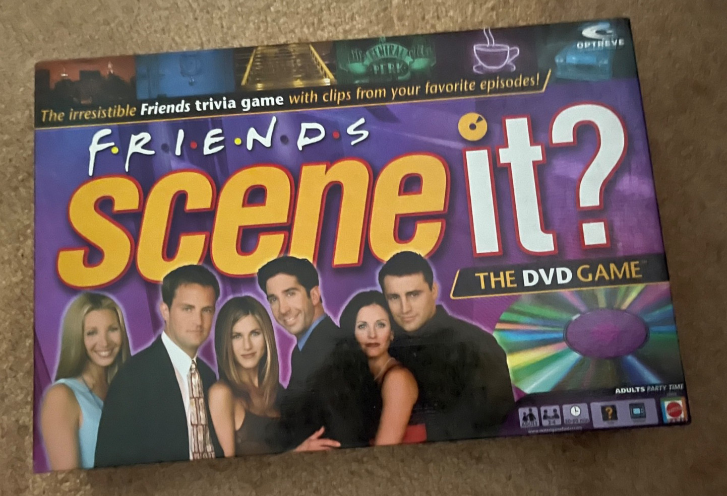 Friends Scene It? DVD Game by Mattel – 2005 – Complete but no instruction sheet