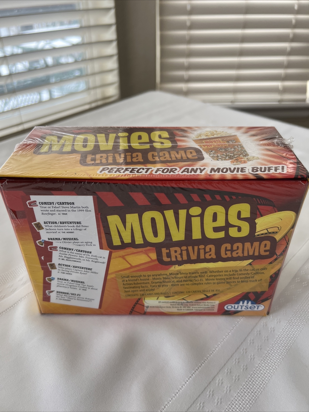 Movies Trivia Game Sealed New, 2016, Ages 12+