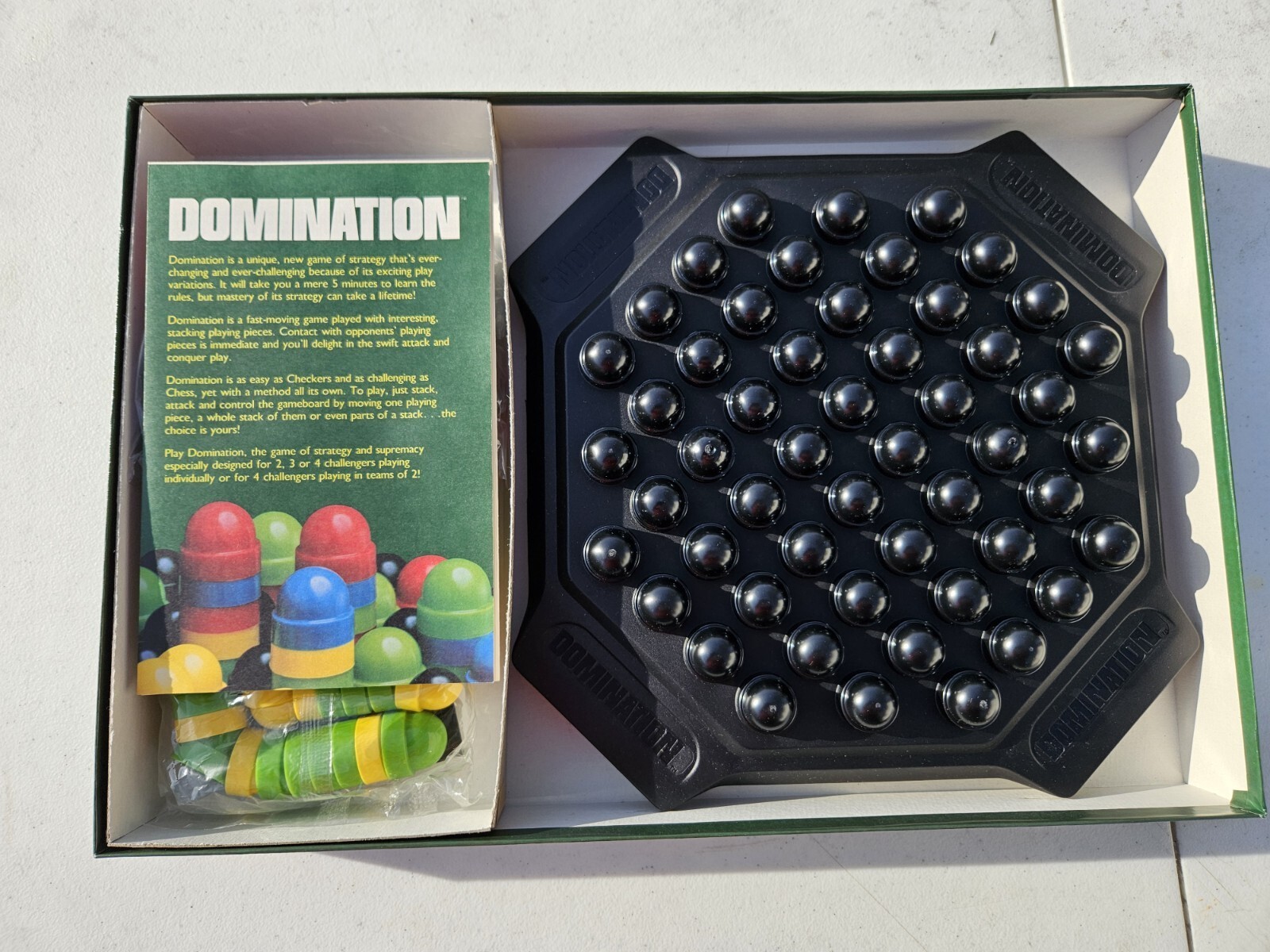 Domination board game USED complete Milton Bradley pristine 1982
