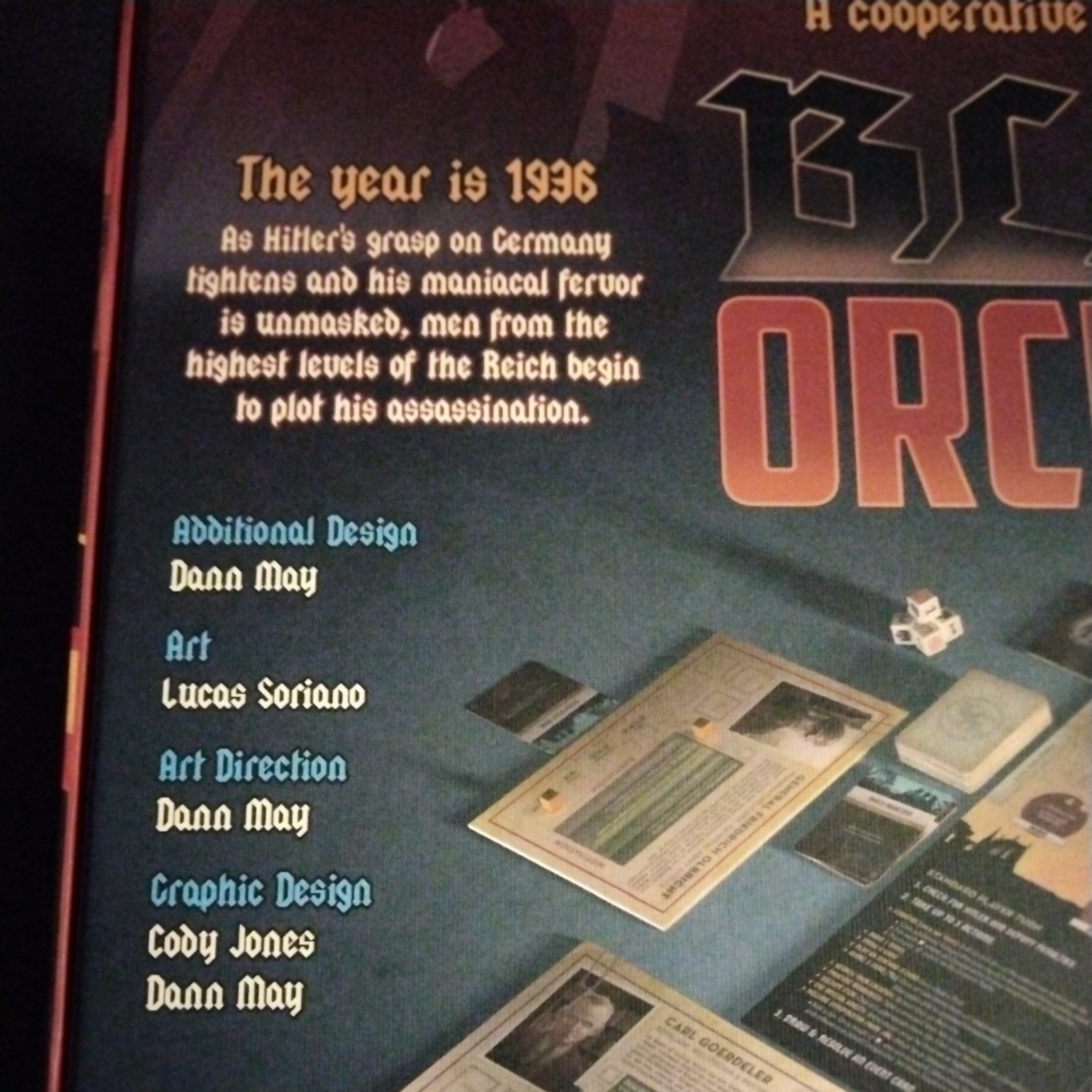 BLACK ORCHESTRA Board Game Used 100% COMPLETE Starling Games 2016