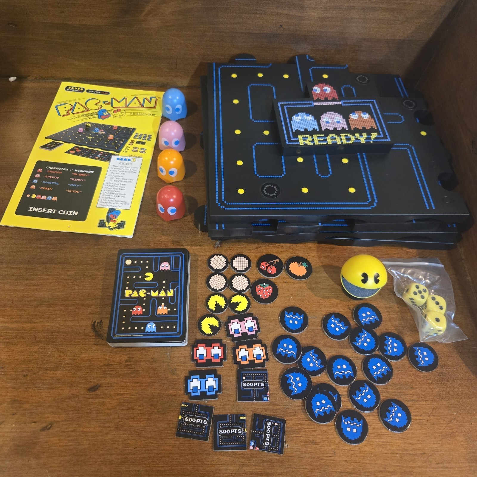 Pac Man The Board Game Classic Arcade Table Top Game 100% Complete