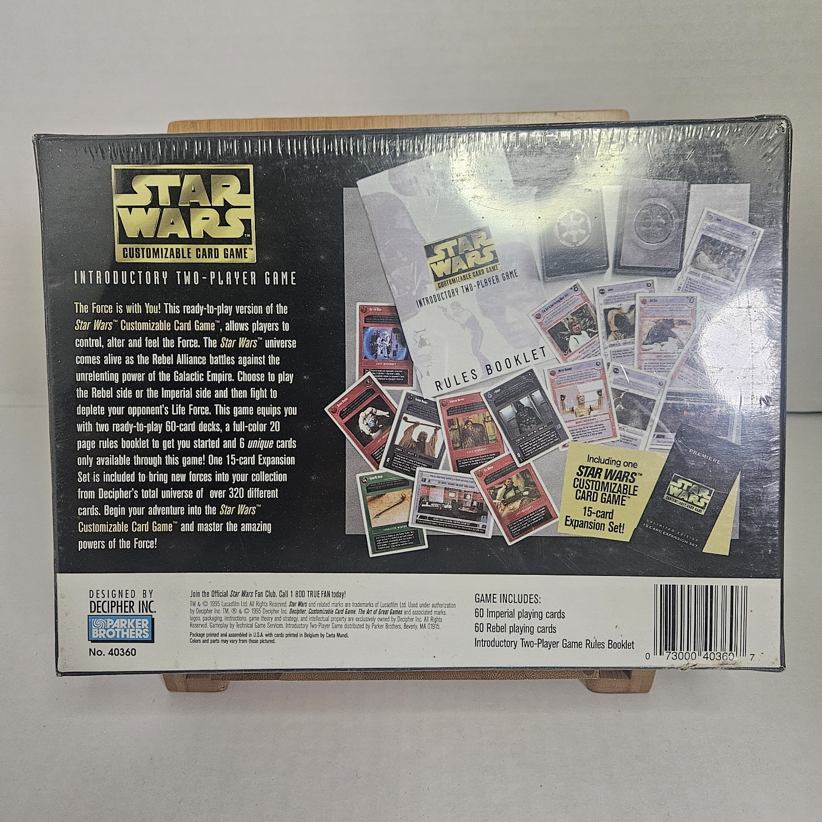Parker Brothers Star Wars Customizable Card Game Premiere 1995 Factory Sealed