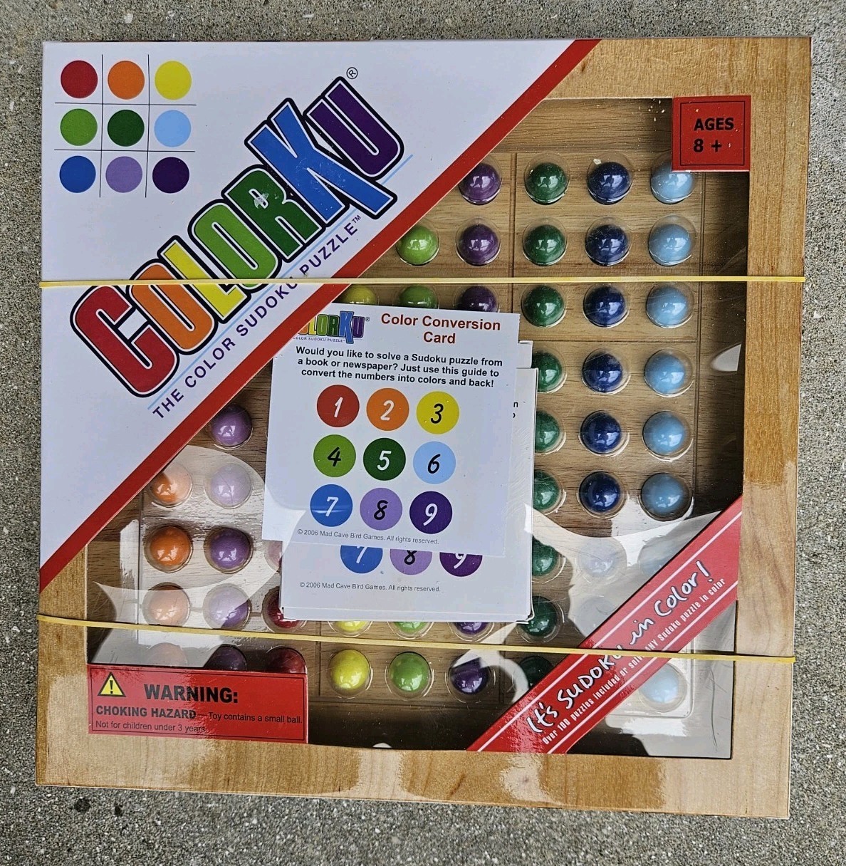ColorKu: Color Sudoku Puzzle Solid Wood Game Board, Puzzle Cards/Expansion Packs
