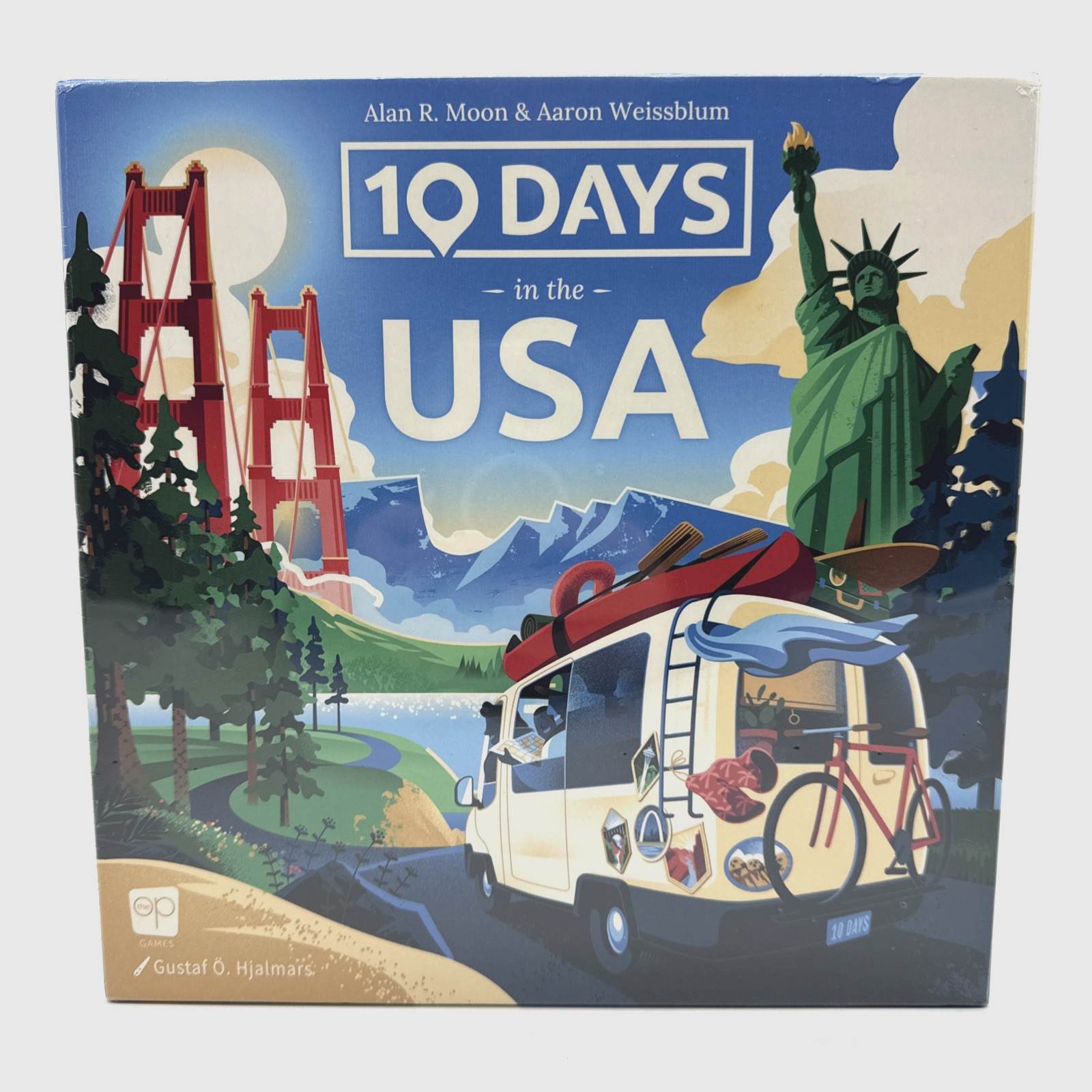 10 Days in The USA Family Road Trip Board Game Fun All Ages Moon Weissblum NEW