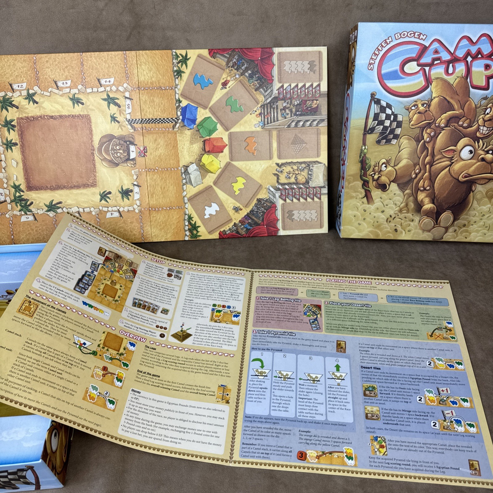 Camel Up COMPLETE Board Game – Stephen Bogen Z-Man Cup Board Game