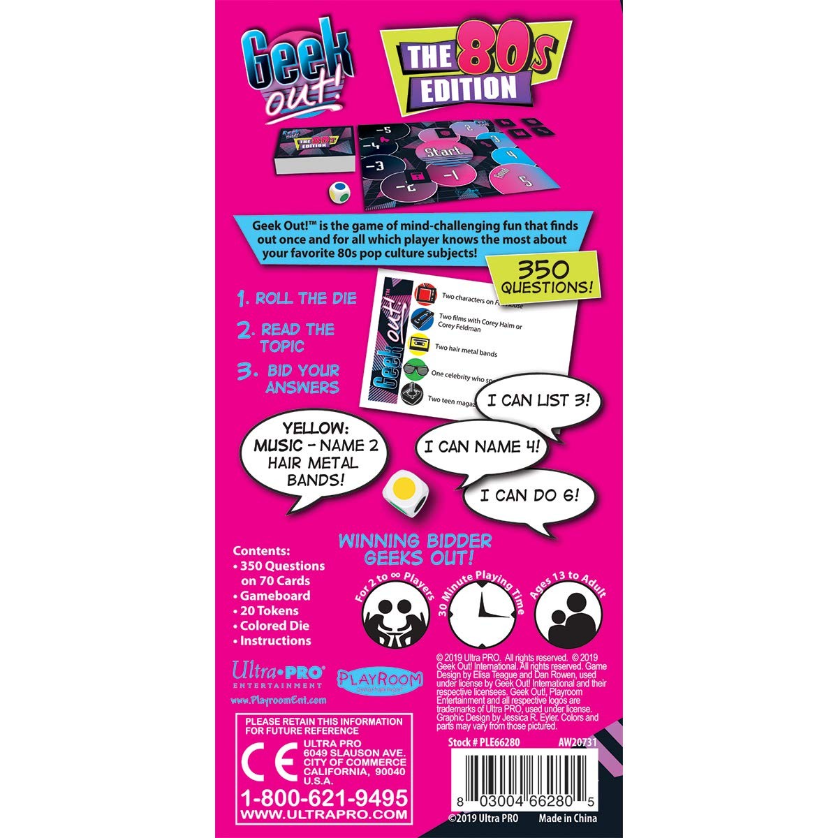 Geek Out! – 80’s Edition, Pop Culture Party Game, Fun Bluffing Game for Adult…