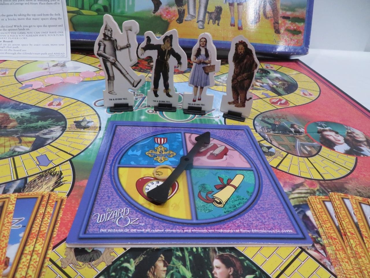 1999 The Wizard of Oz Yellow Brick Road Game #4002-2098A, Pressman 100% Complete