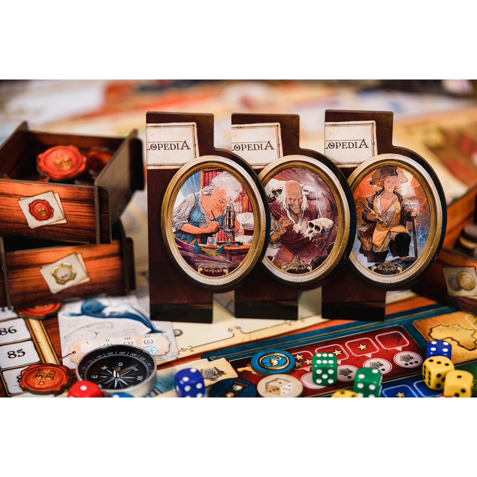 | Encyclopedia | Strategy Board Game | Dice and Worker Placement | 1 to 4 Pla…