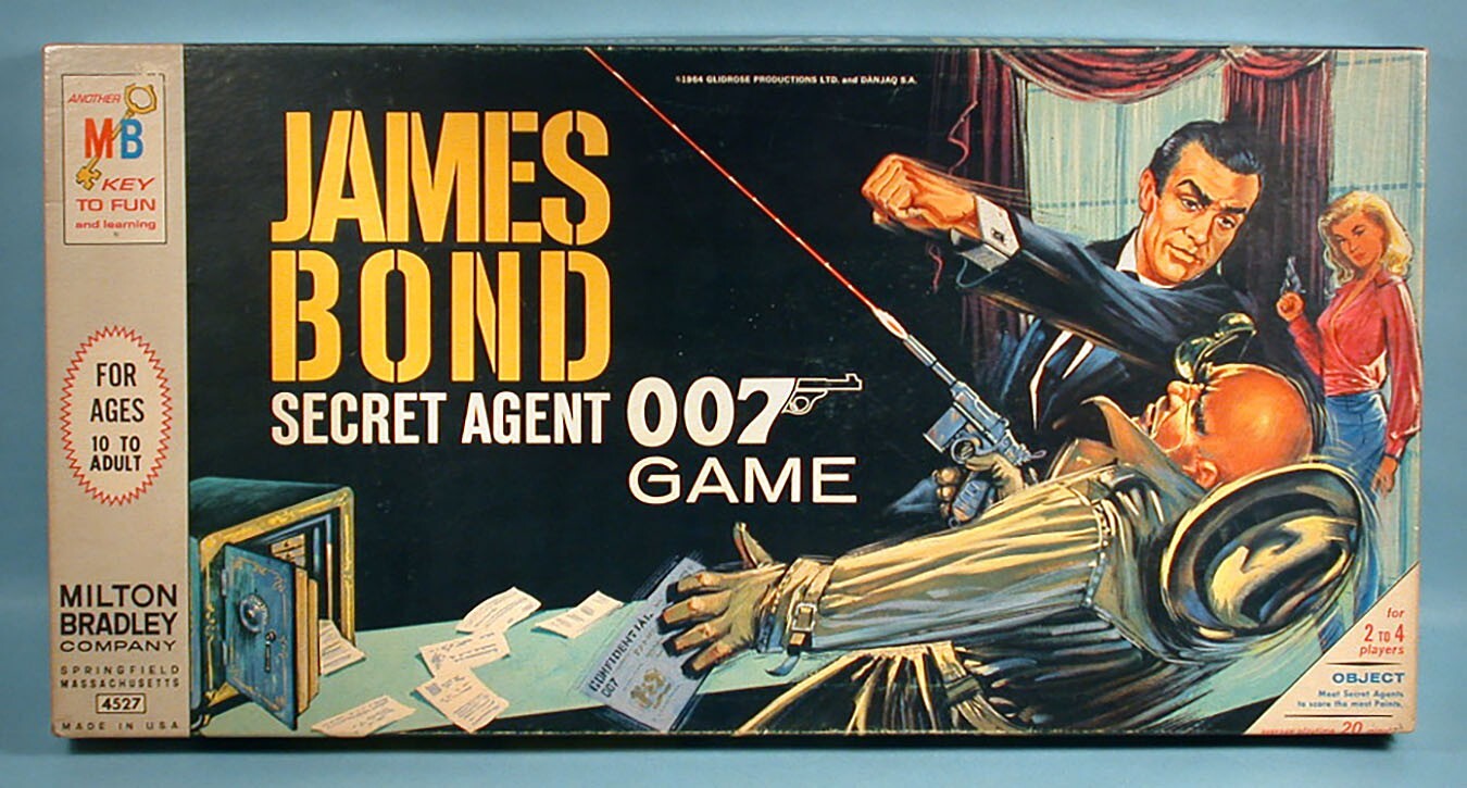 1964 James Bond Secret Agent 007 Game Sean Connery Milton Bradley Complete