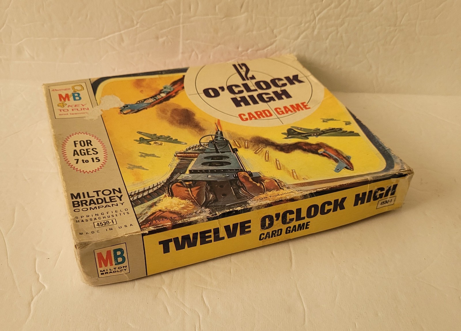12 O’CLOCK HIGH WW II Card Game COMPLETE vintage 1965 TV SHOW Milton Bradley MB