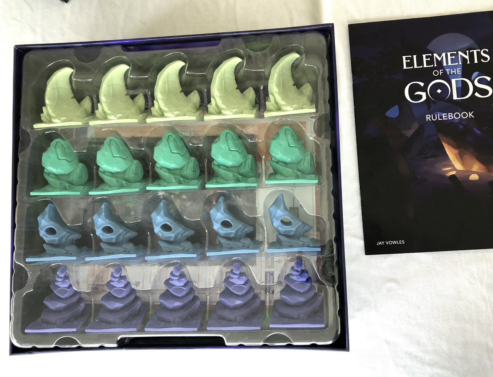 Elements Of The Gods Boardgame By Side Room Games NEW (open) Cards In Shrink