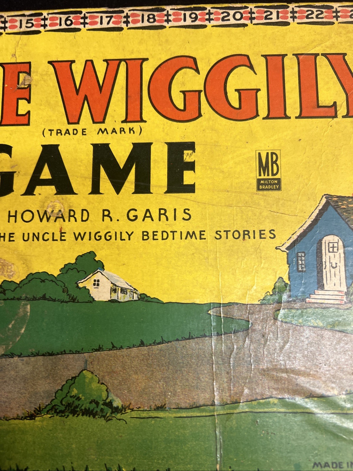 Uncle Wiggly Board Game in Box Milton Bradley 1937 Early Version #4829 w Cards