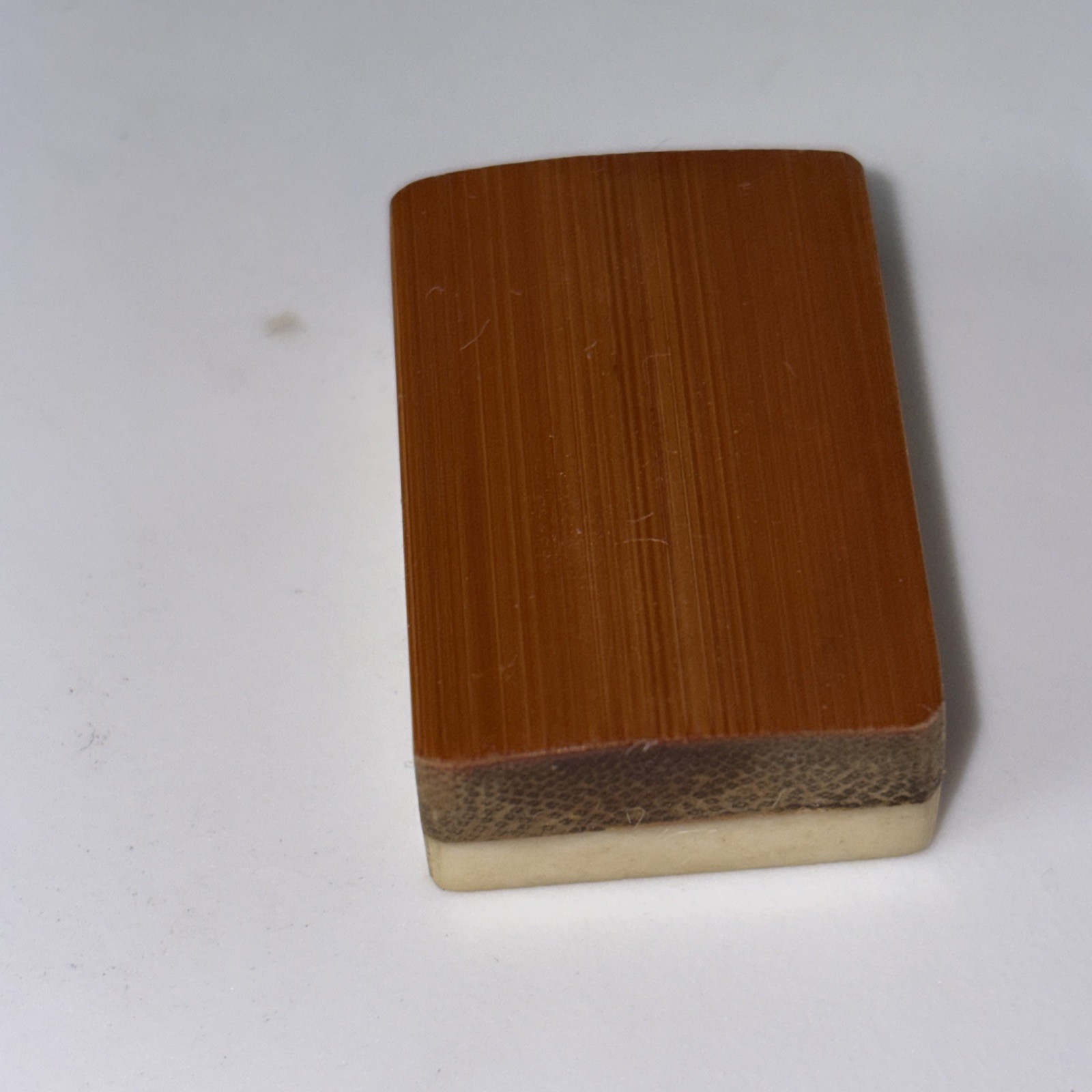 Vintage MAHJONG BAMBOO BONE TILES SOUTH “S” WINDS MAHJONG 32x21x13mm