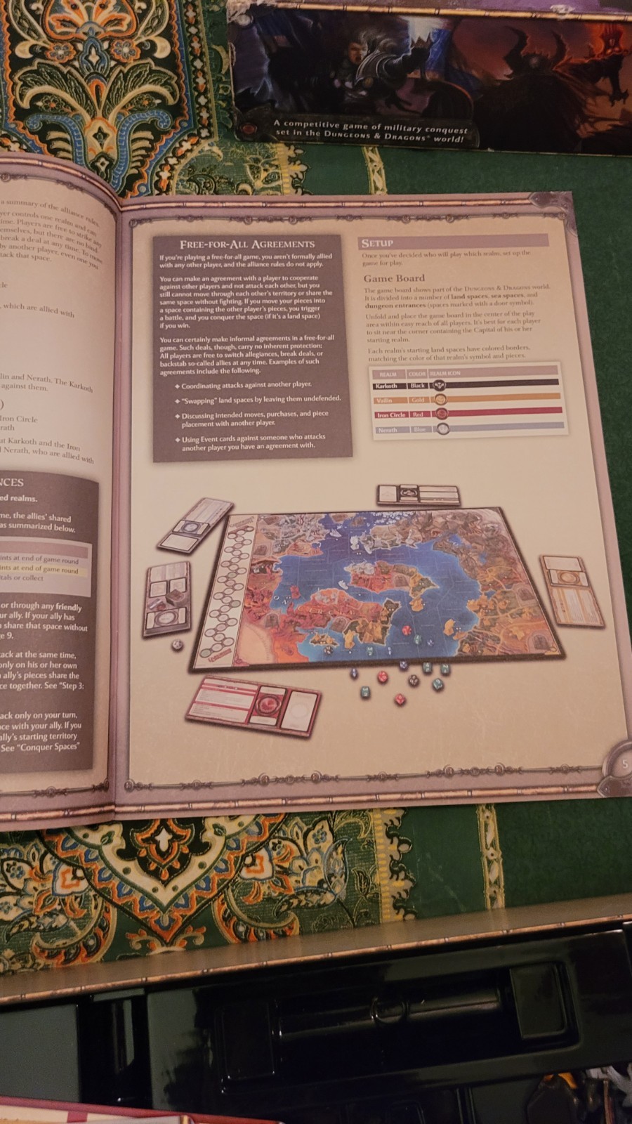 Dungeons and Dragons Conquest of Nerath Board Game, barely touched condition.