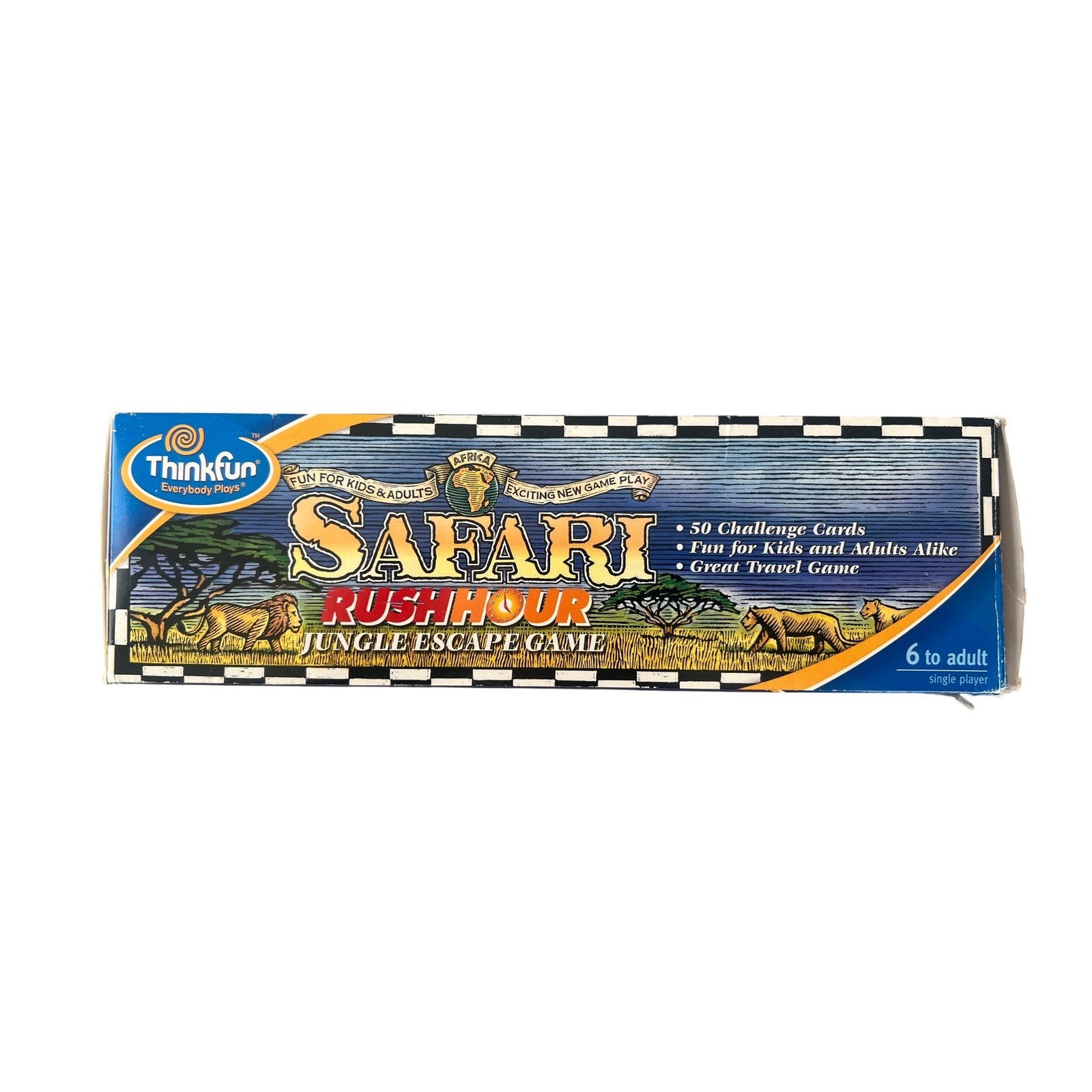 ThinkFun Safari Rush Hour Jungle Escape Game Logic Puzzle 50 Challenges Complete