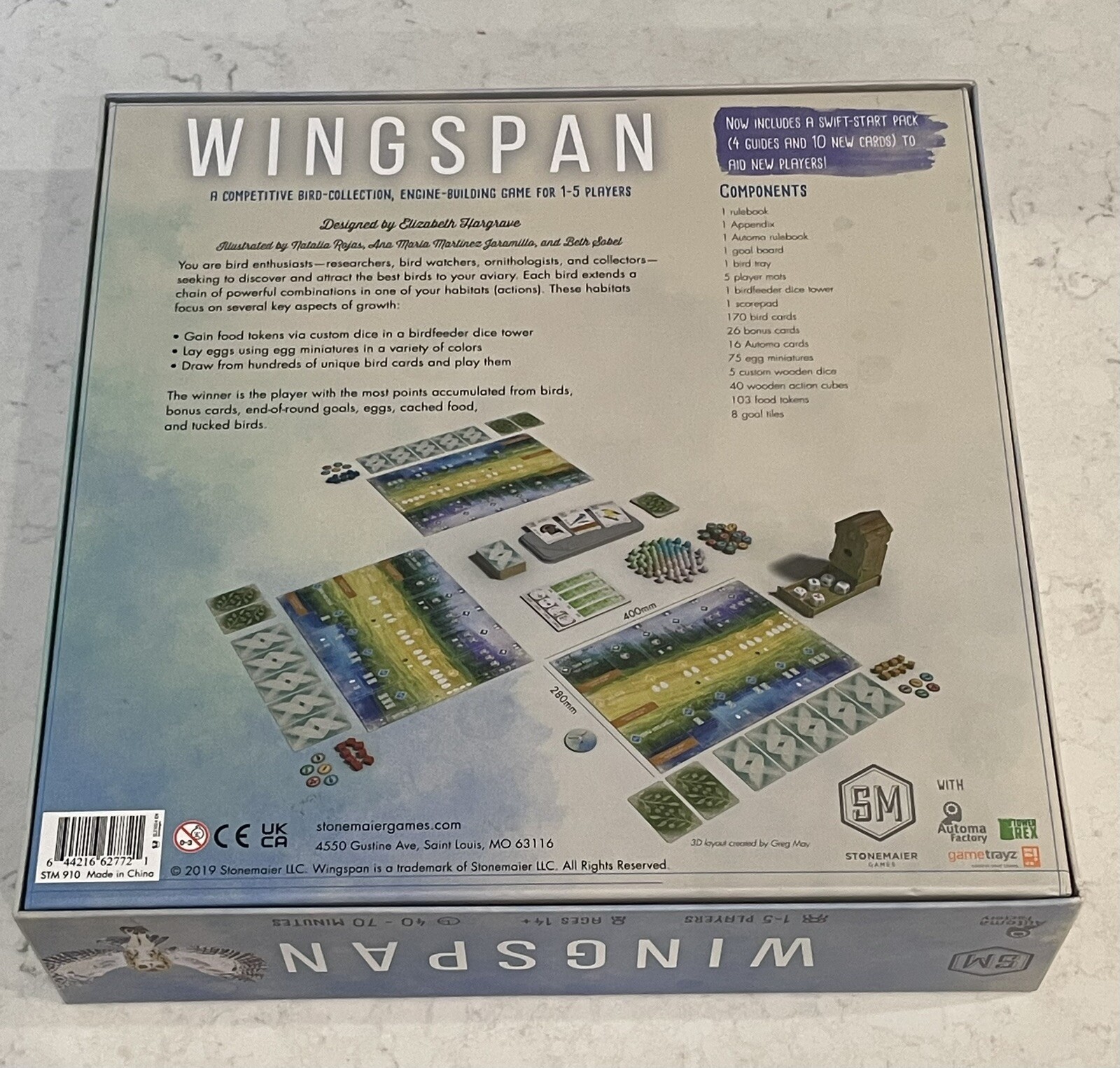 Stonemaier Games STM910 Wingspan 2nd Edition Board Game