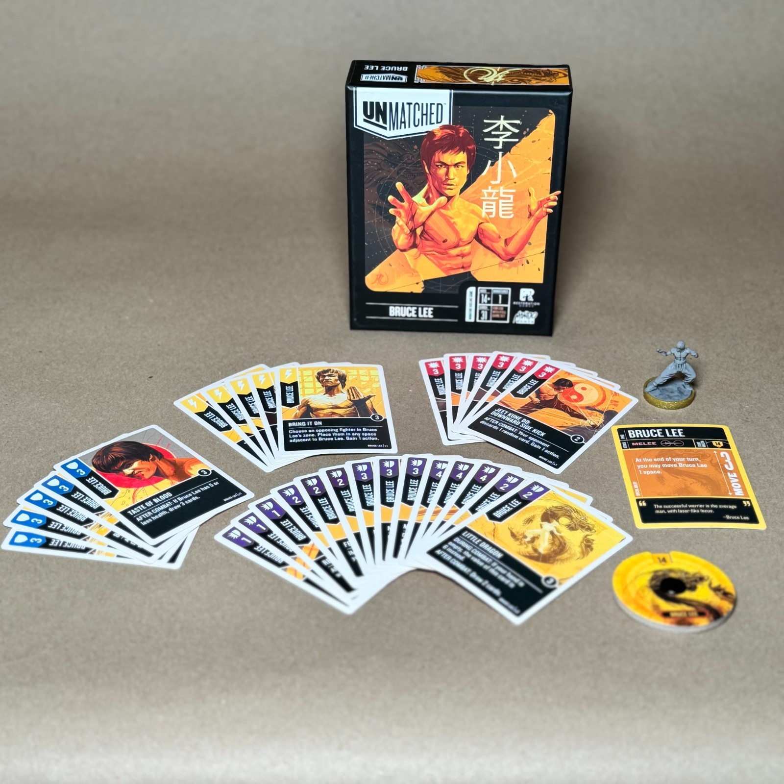Unmatched Bruce Lee Standalone Expansion OOP Rare Restoration Games Unplayed