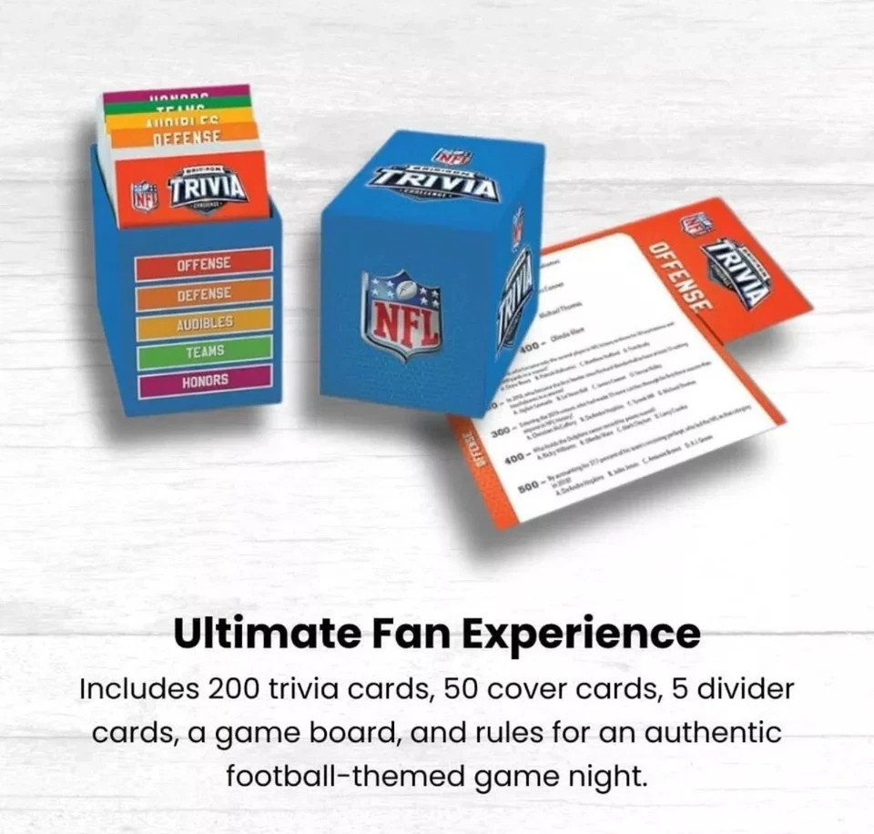 MasterPieces Family Game – NFL Gridiron Trivia Challenge – Officially License