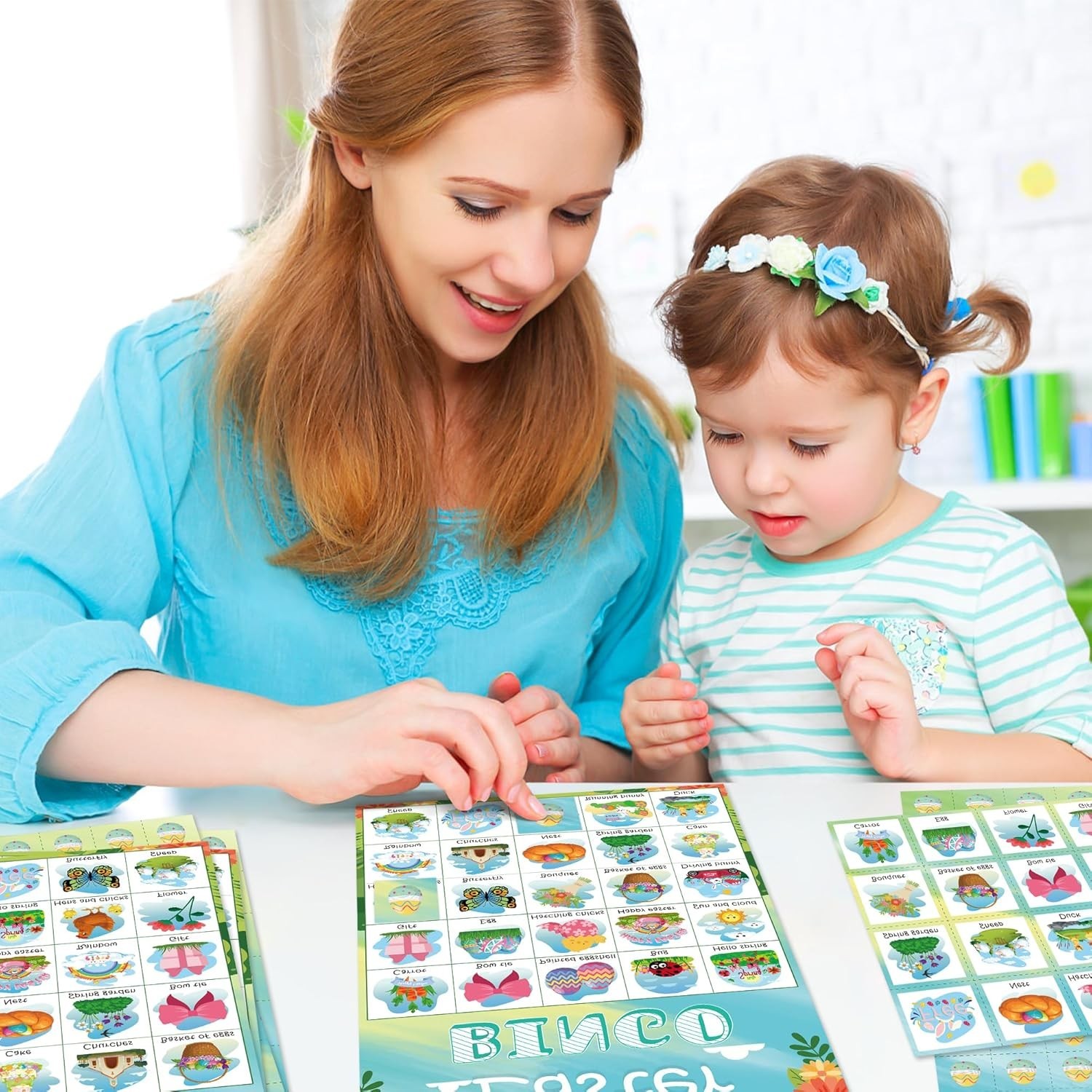 Easter Bingo Games for Kids | Easter Crafts Toys for Boys Girls Adults Teens,…