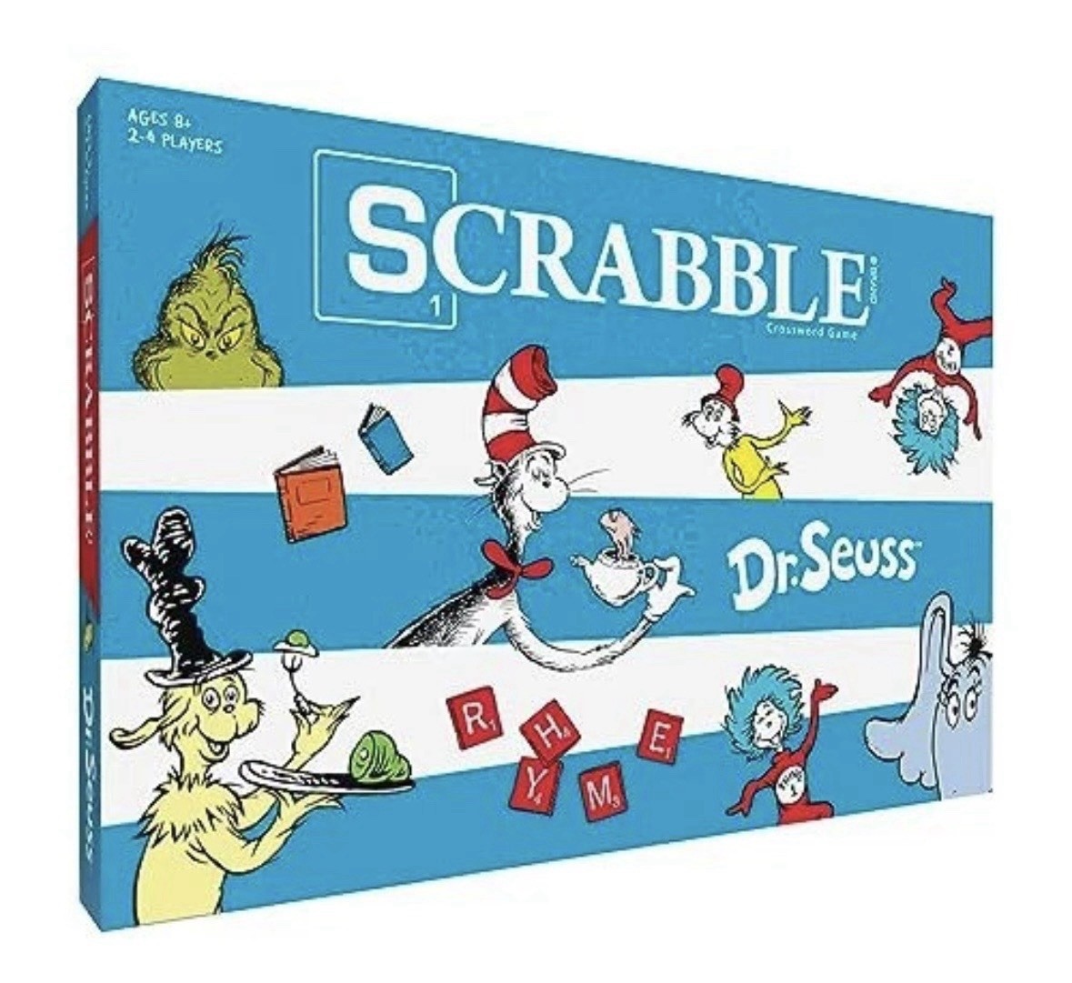 Dr. Seuss Scrabble Crossword Game Cat In The Hat The Grinch BRAND NEW SEALED