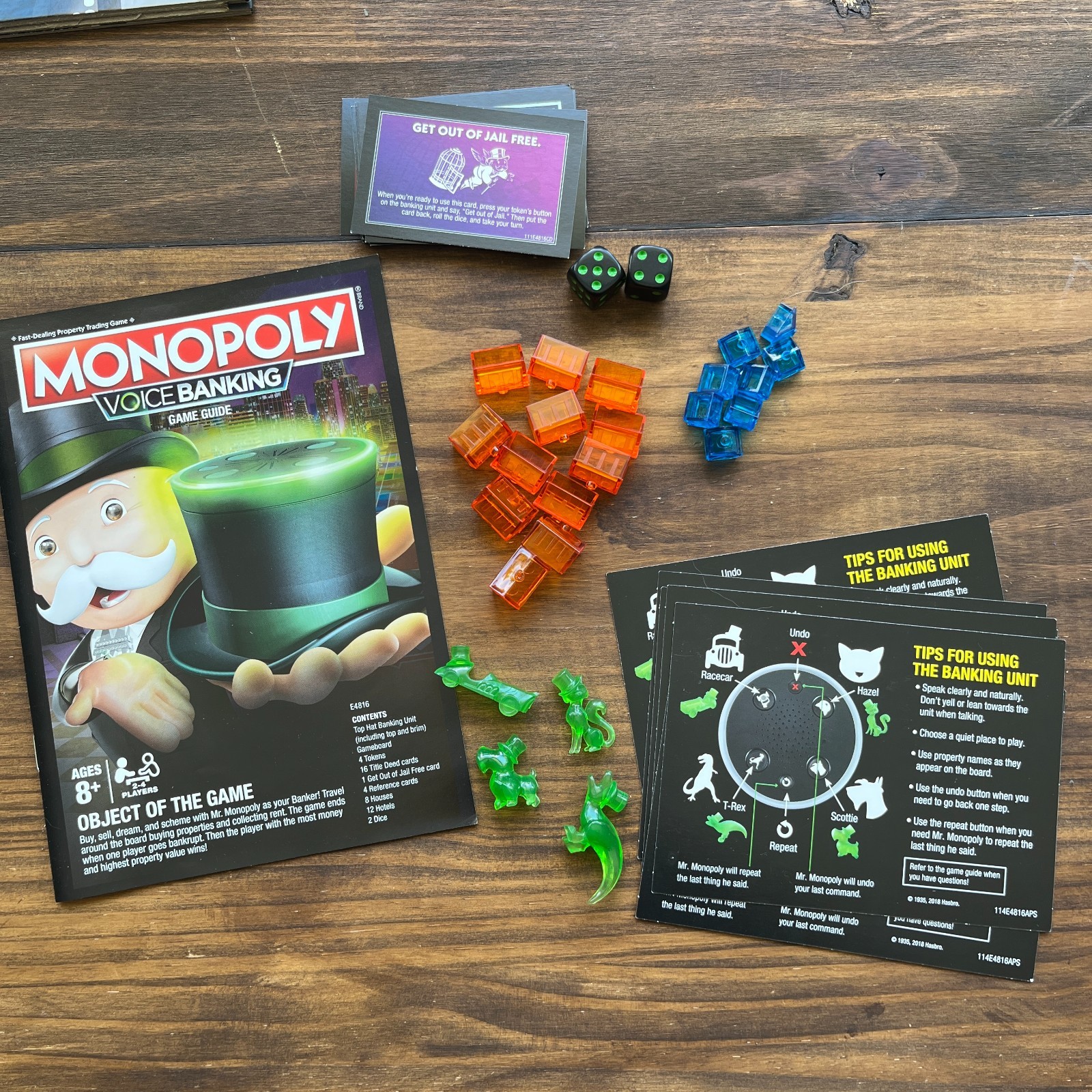 Monopoly Voice Banking Game Hasbro 2018 Electronic Tested Works Complete