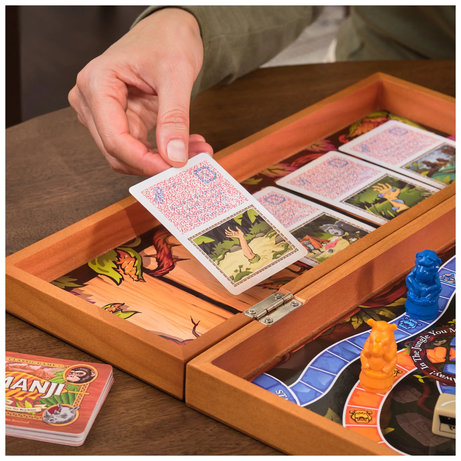 , Jumanji the Game, Real Wooden Box Edition of the Classic Adv
