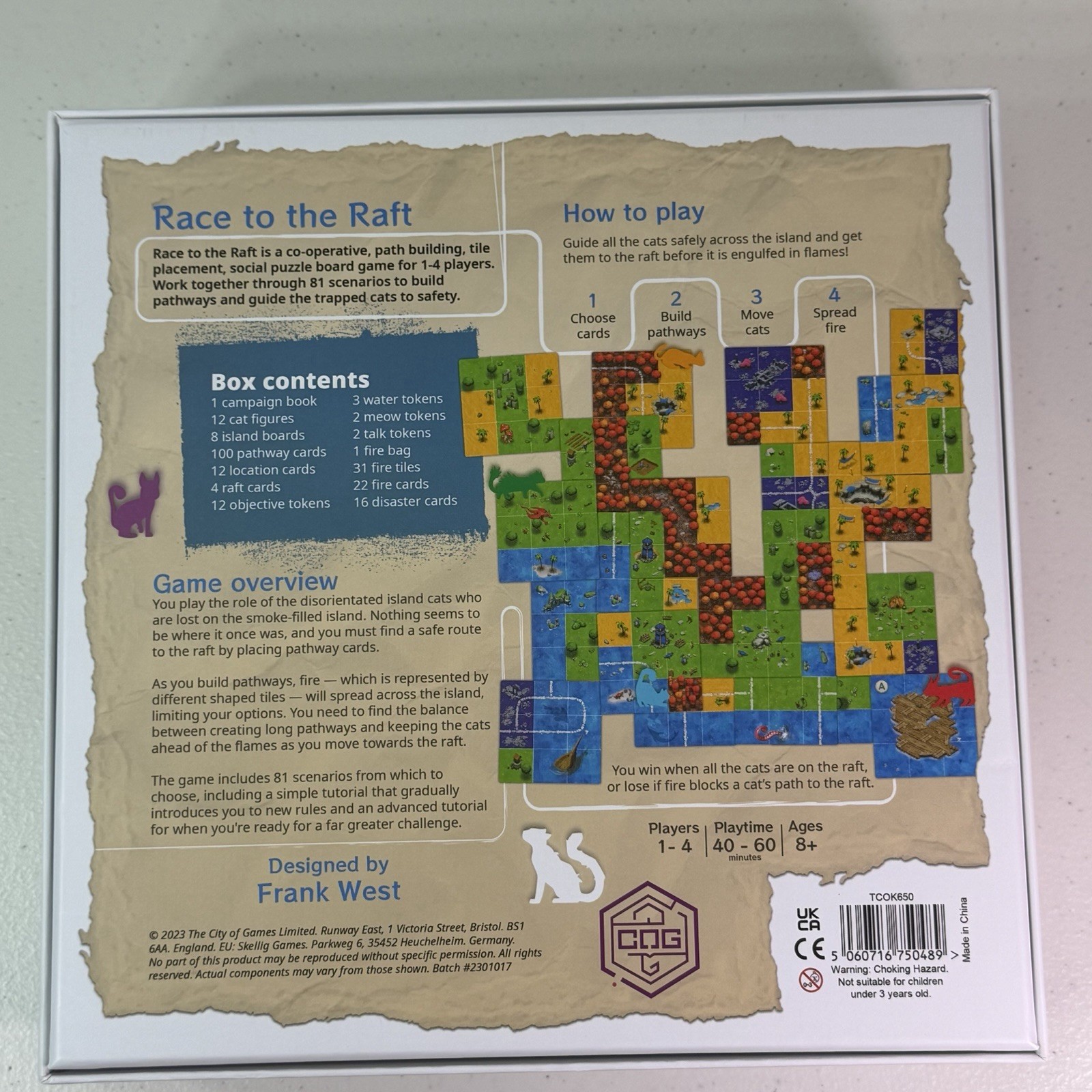 Race To The Raft Co-op Board Game The City Of Games Frank West Complete