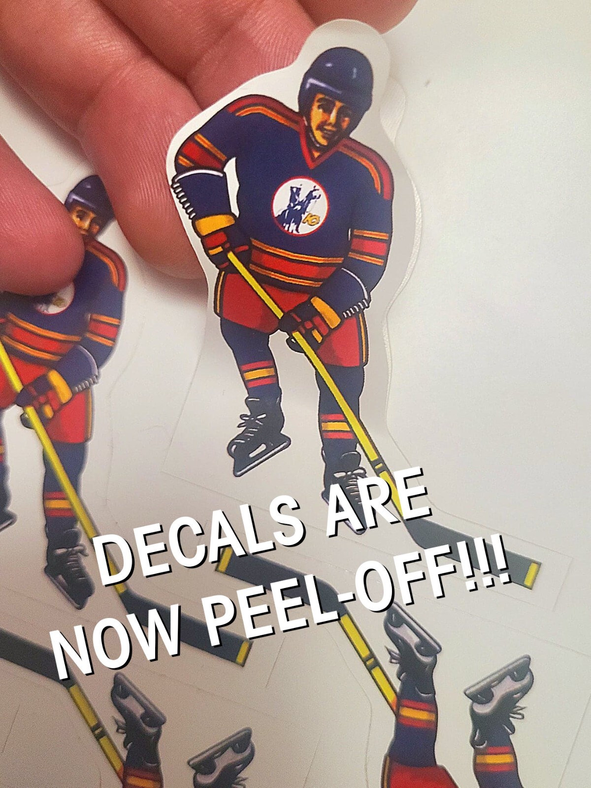 NHL Montreal Canadiens 2009-10 Anniversary (1913) PEEL-OFF vinyl decals Coleco c