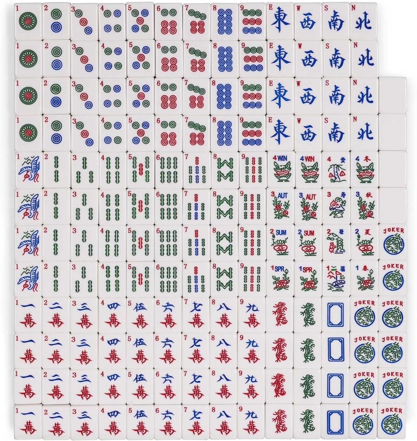Yellow Mountain Imports American Mahjong Set, Koi Fish #3816R R1