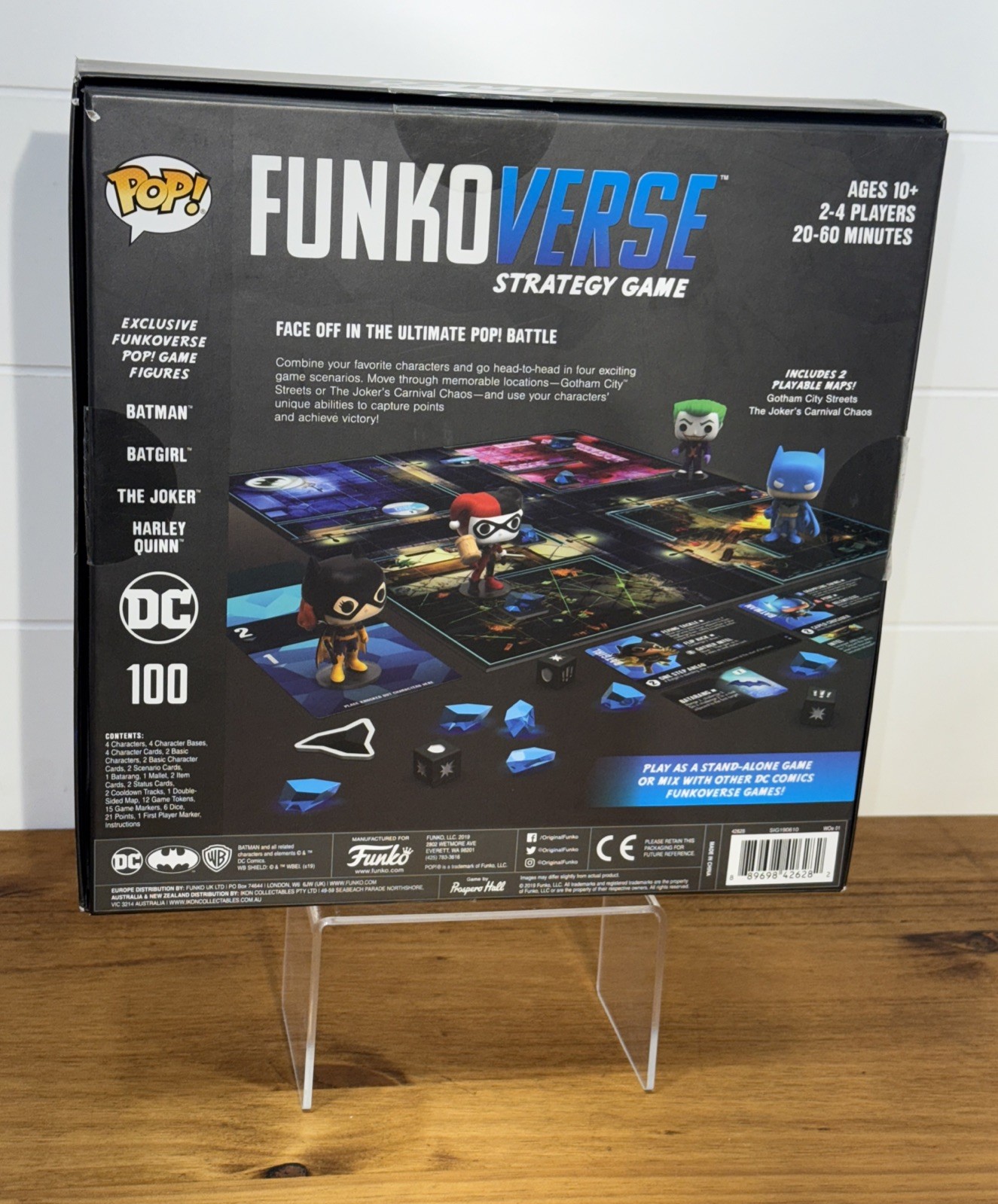 FunkoVerse DC Comics Strategy Game 4-Pack Batman Joker Harley Quinn Batgirl